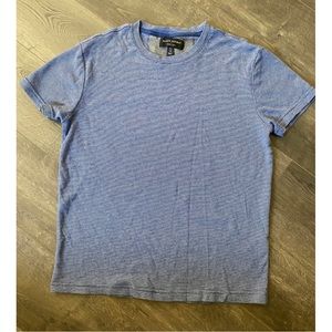 Banana Republic Blue with White Stripes Short Sleeve T-shirt | Size XS
